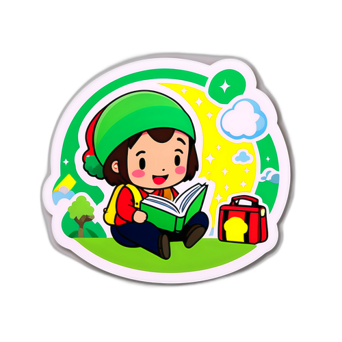 楽しい旅の絵本スタイルデザイン