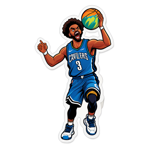 Sticker ng Dramatic Basketball Moment