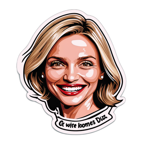 Una divertente caricatura di Cameron Diaz