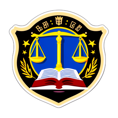 法律教育标志贴纸