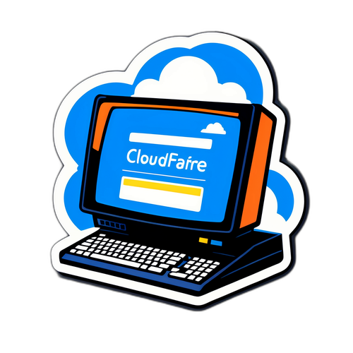 Retro Computer Sticker