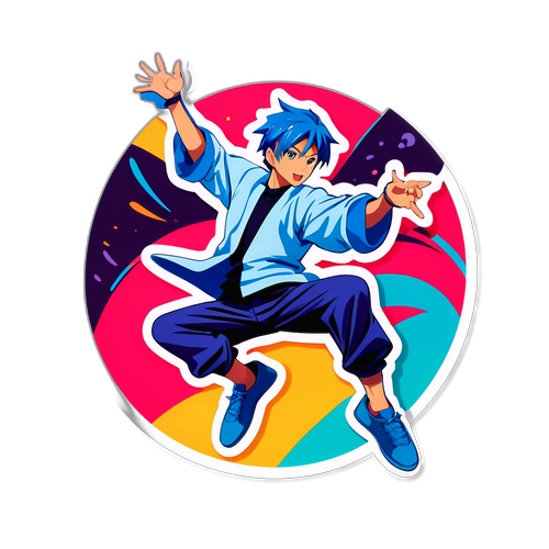 動きのあるステッカー