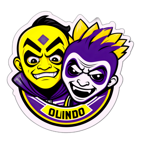 Stiker Pertarungan Menarik Antara Maskot Columbus Crew dan Orlando City