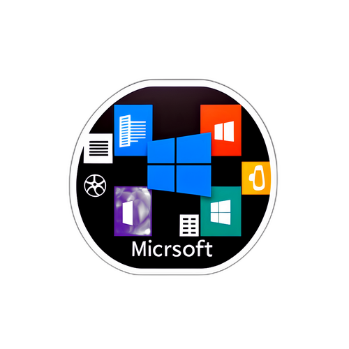 Microsoft Logistik Sticker Design