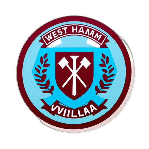 Stiker Pertandingan West Ham vs Aston Villa