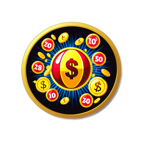 Sticker na May Tema ng Loterya