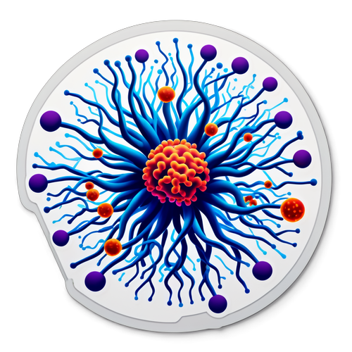 Ilustrasi Ilmiah Virus Metapneumovirus Manusia (HMPV)