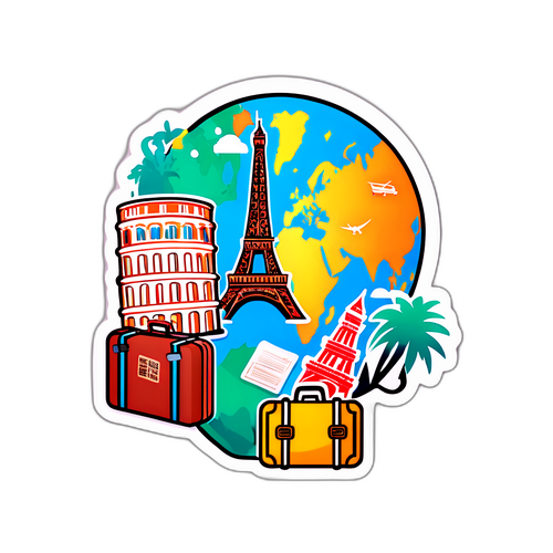 旅行主題貼紙