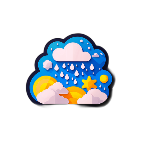 Minimalist na Icon ng Araw at Panahon