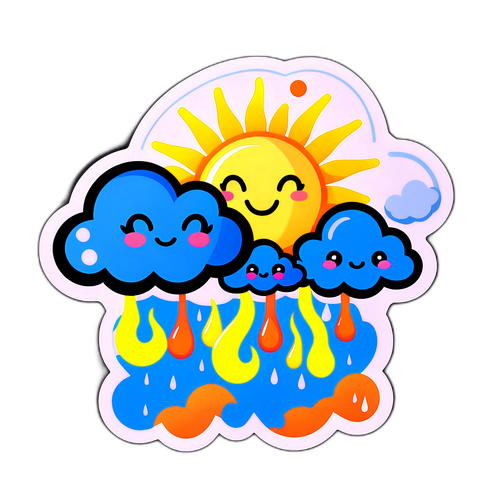 मनोरंजक मौसम स्टिकर