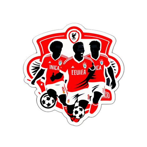 Nice és Benfica mérkőzés matricája