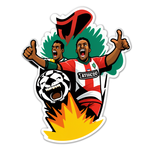 Suasana Intense Pertandingan Atletico Mineiro vs Fluminense