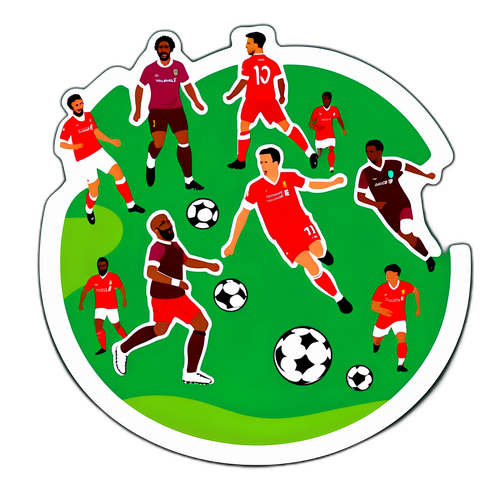 Sticker cu echipele Liverpool și Aston Villa