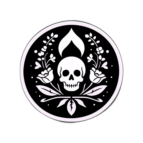Sticker ilustrând asistența funerară