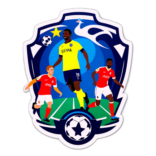 Стильные графики матча Лиги Чемпионов с ключевыми игроками