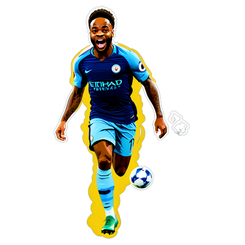 Raheem Sterling In Azione: Il Sticker Che Dovresti Avere Assolutamente!