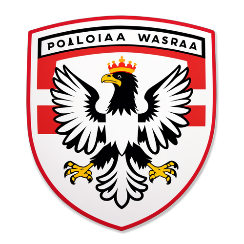 Sticker promujący Polonię Warszawę