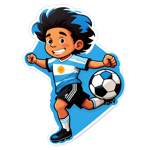 Kebangkitan Semangat! Sticker Kreatif Menggambarkan Cinta Argentina terhadap Bola Sepak!