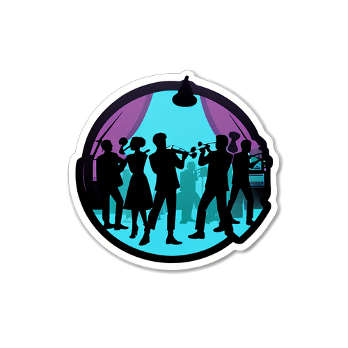 Sahne Arkası Sticker'ı