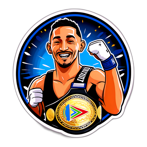 Max Holloway célébrant une victoire