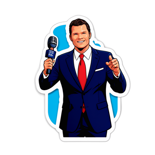 Pete Hegseth med mikrofon