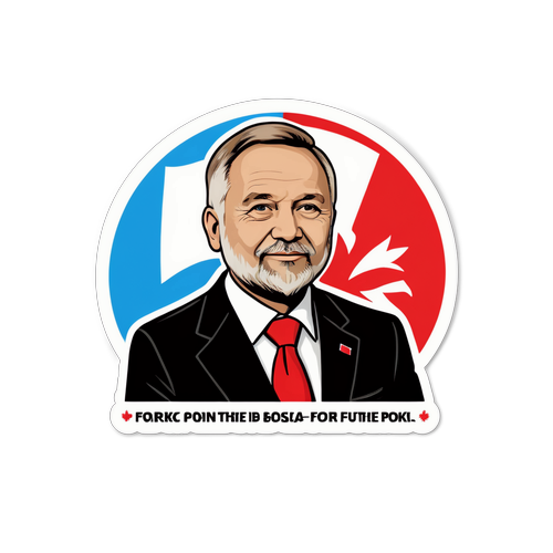 Minimalist sticker z Bosakiem