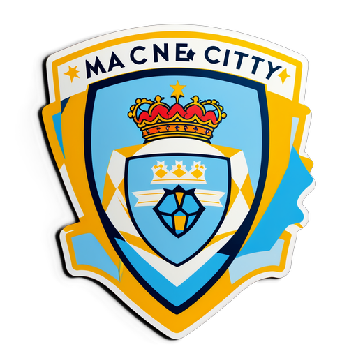 Dramatic Man City Crest Sticker