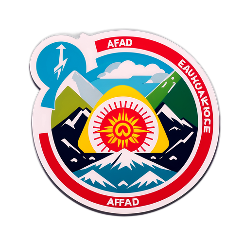 AFAD Deprem Hazırlığı Stickerı