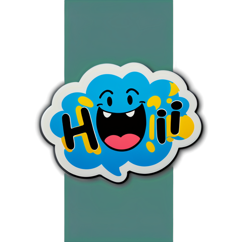 फ्रेंडली स्टिकर 'Hii'