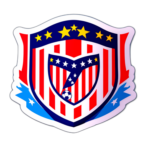 Dynamiczny naklejka Atlético Madrid