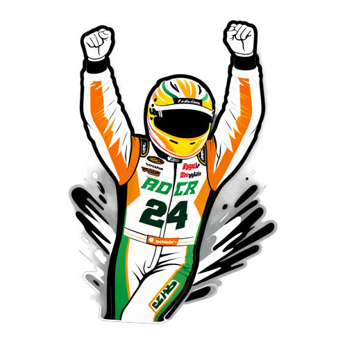 Tyler Reddick Victory Celebration Racing Sticker