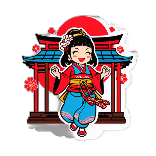 神楽と安寧祭りのキャラクター