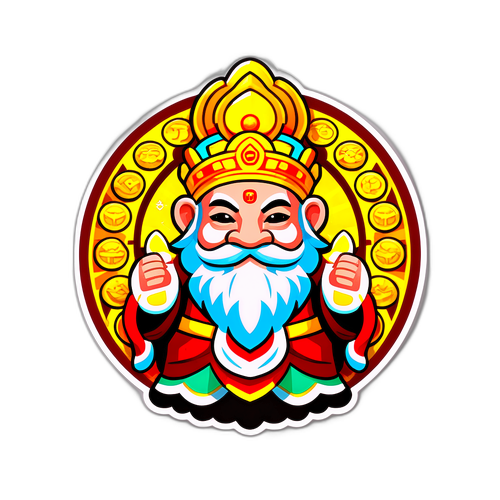 财神活动贴纸