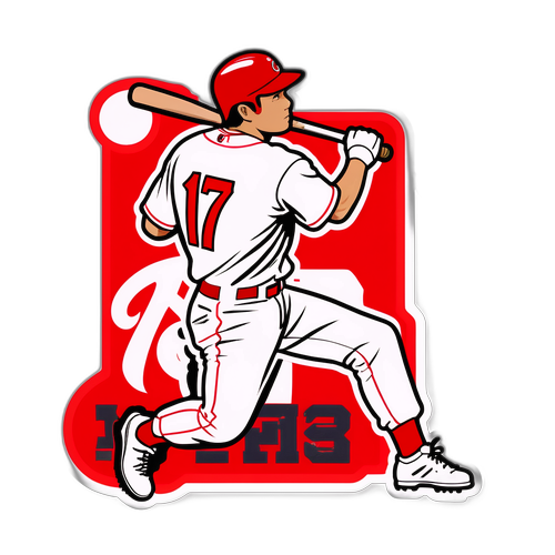 大谷翔平擊球姿勢貼紙