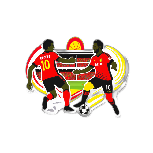 Стикер, изображающий матч Спорт Ресифе против Фламенго