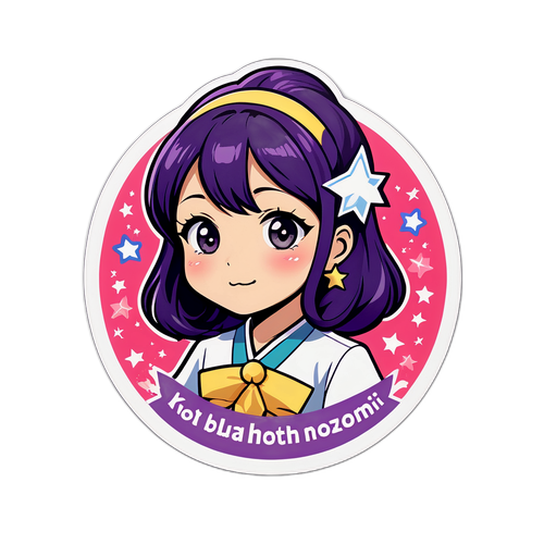 表現佐佐木希的星星魅力貼紙
