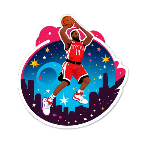 Houston Rockets Slam Dunk Sticker