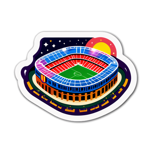 Camp Nou om aftenen