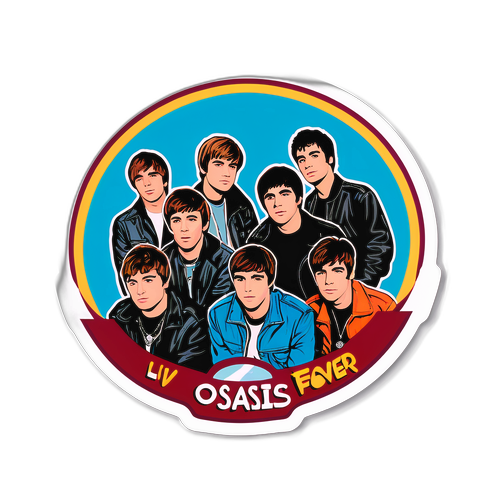 Oasis - Live Forever Sticker