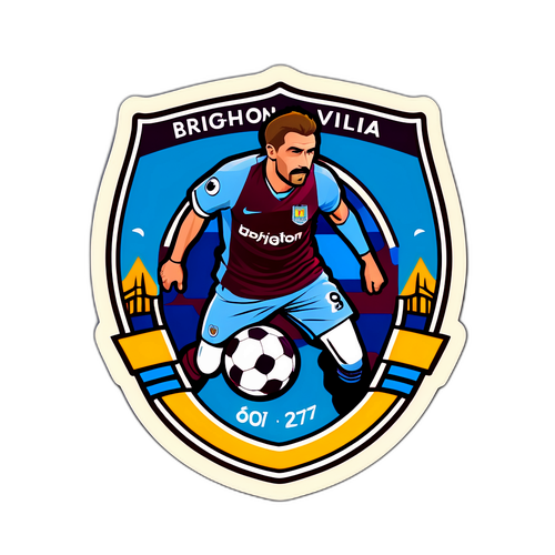 Стилізоване зображення персонажів, натхненних Брайтоном та Астон Віллою