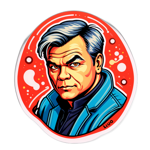 Luo tarra, joka esittää taiteilija Jyrki Seppän tyyliä