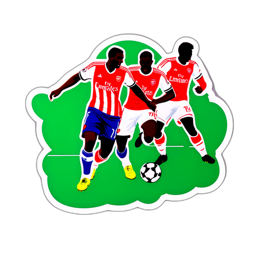 蘇格蘭與阿森納比賽場景貼紙