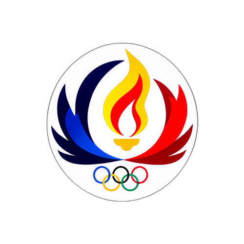 Inspiriende Aufkleber für die Olympischen Spiele 2026