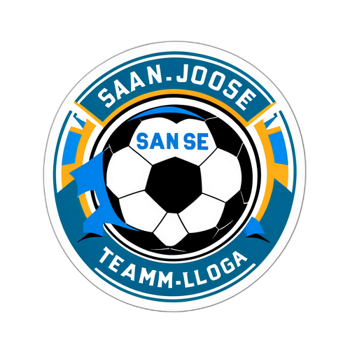 San Jose Soccer Ball Sticker