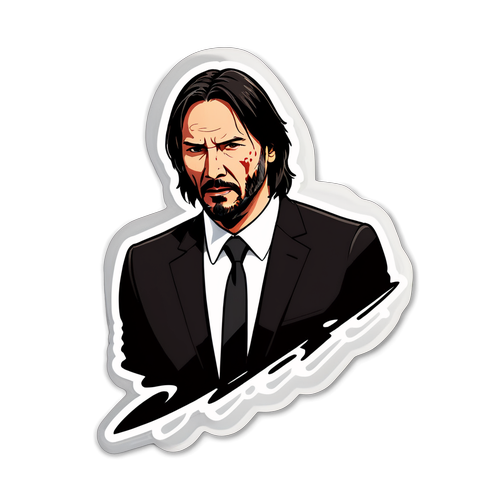 John Wick Temalı Şık Etiket