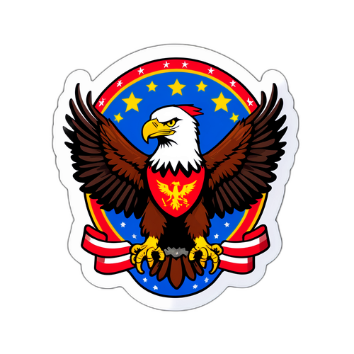 Bald Eagle ve Parti Sembolleriyle MHP İstifası Sticker'ı