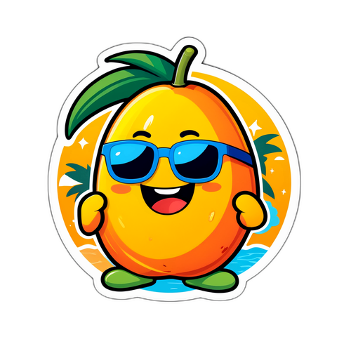Mango Day Celebration Sticker