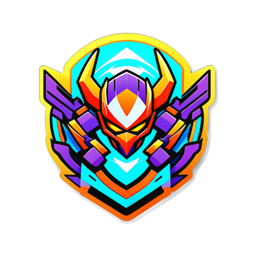 Autocollant Karmine Corp avec un design futuriste