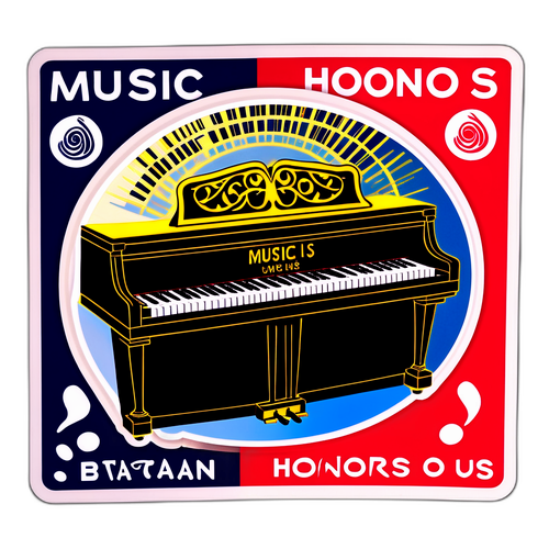 Bataclan Piano Sticker