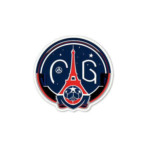 Merayakan Kemenangan PSG: Sticker Kece dengan Lambang Klub dan Pemain Terkenal di Depan Menara Eiffel!